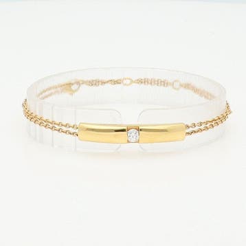 Armband - 18 karaat Geel goud Diamant (Natuurlijk), Nieuw