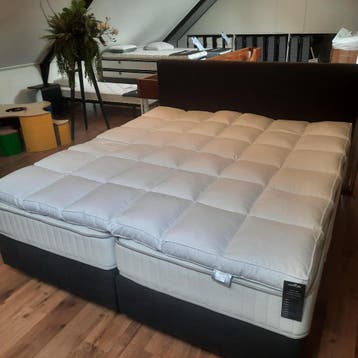 Donzen topper, 180x200cm, Ophalen of Verzenden, Matras, 180 cm, 200 cm