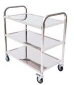 RVS Serveerwagen met 3 Lagen en Wielen – 85×45×90 cm, Verzenden, Nieuw