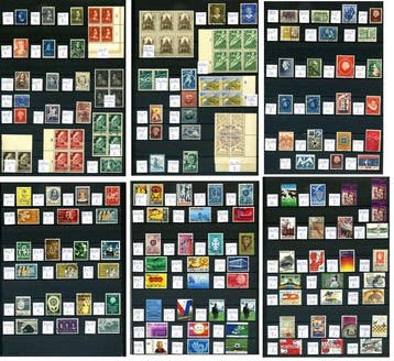 Nederland 1940/1979 - Collectie plaatfouten, Gestempeld