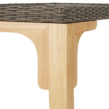 Wicker tafel Foggia 196x87x76cm - natuur, Verzenden, Nieuw