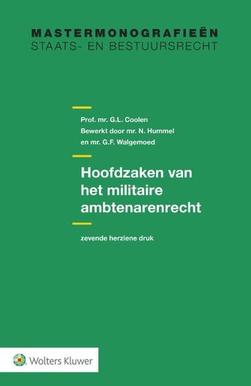 Hoofdzaken van het militaire ambtenarenrecht 9789013130904, Zo goed als nieuw