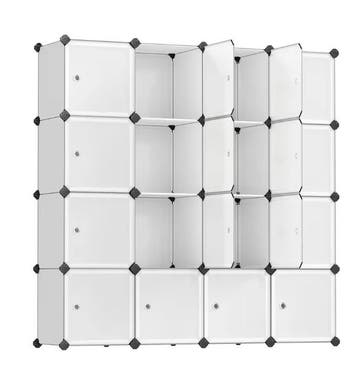 DIY Modulaire Opbergkast – 16-Vaks Kunststof/Metaa, Verzenden, Nieuw