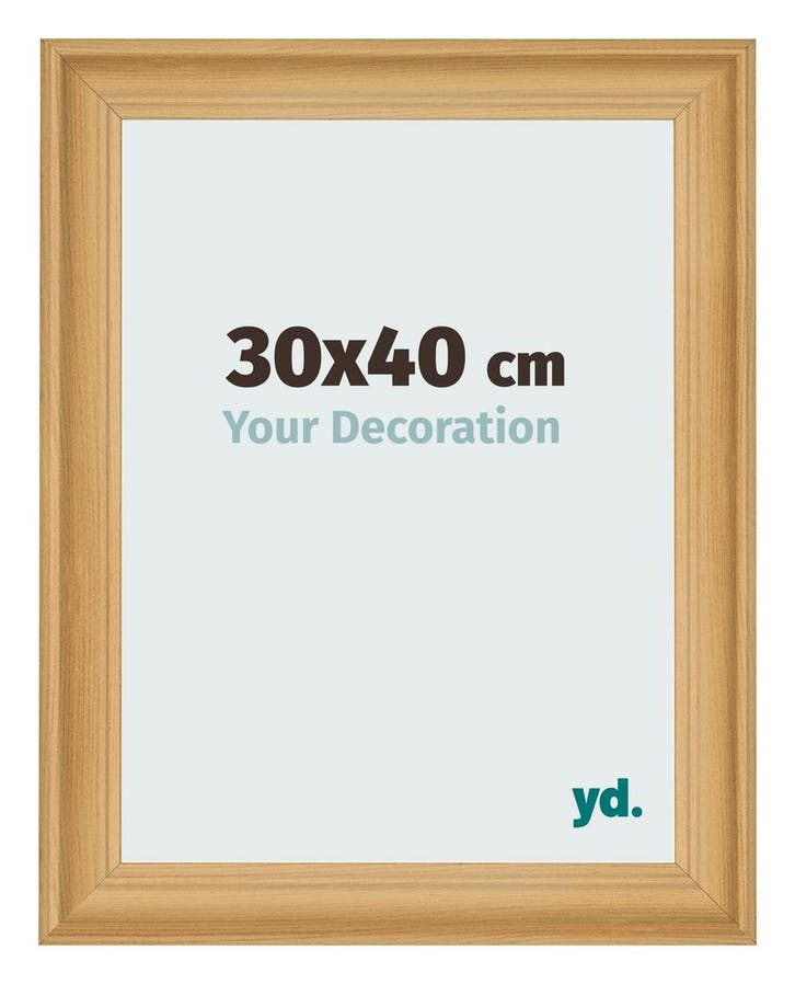 Fotolijst 30x40 cm - Dennen Houtnerf - MDF - Lazio, Huis en Inrichting, Woonaccessoires | Lijsten, Nieuw, Verzenden