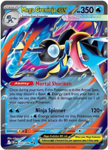 Mega Greninja ex (CRI 022), Ophalen of Verzenden, Nieuw