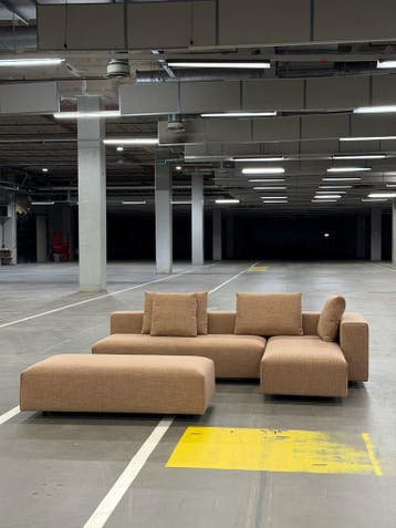 Montis Domino Bank | Modulair | Cognac | NIEUW + Garantie, Huis en Inrichting, Banken | Bankstellen, 250 tot 300 cm, Hoekbank