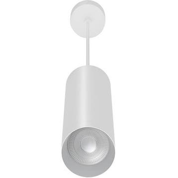 LED Hanglamp - Brinton Axis - Rond Cilinder - Wit - GU10, Huis en Inrichting, Ophalen of Verzenden, Nieuw, Metaal