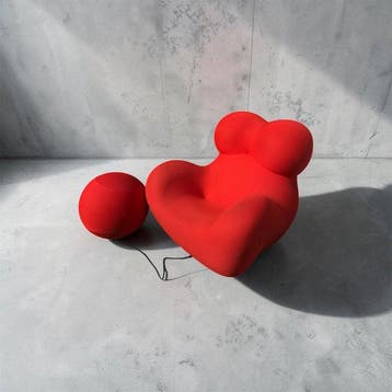 B&B Italia - Gaetano Pesce - Loungestoel met voetenbank -
