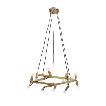 Nordal Kroonluchter - Messing F/10 Lichten - Hanglamp -, Ophalen of Verzenden, Nieuw, Metaal, Klassiek/Eclectisch/Hollywood Regency