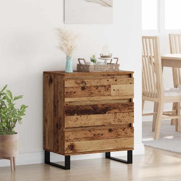 vidaXL Dressoir Oud Hout 60 x 35 x 70 cm Bewerkt hout, Verzenden, Nieuw, Overige houtsoorten, Minder dan 50 cm