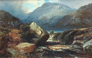 Clarence Henry Roe (1850-1909) - Schottische Landschaft -, Antiek en Kunst, Kunst | Schilderijen | Klassiek