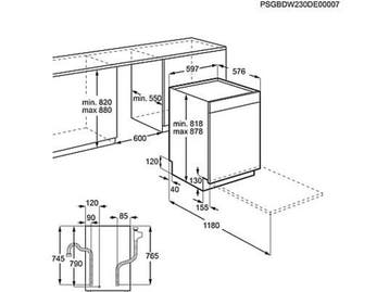 AEG FUS7574APM - Inbouw Vaatwasser 60cm - 14 couverts -, Verzenden, Zo goed als nieuw