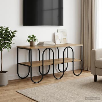 vidaXL TV-standaard 100 x 40 x 50 cm Artisanaal eiken, Minder dan 50 cm, Verzenden, Nieuw, Minder dan 100 cm