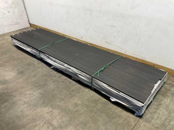 Veiling - 15x Composiet plank 2,3x14,5x420cm zwart, Nieuw