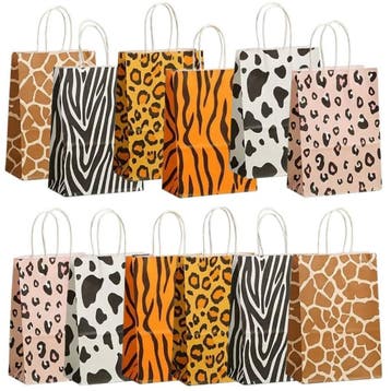 Fako Bijoux - 24 Papieren Uitdeeltasjes Animal Prints -, Verzenden, Nieuw