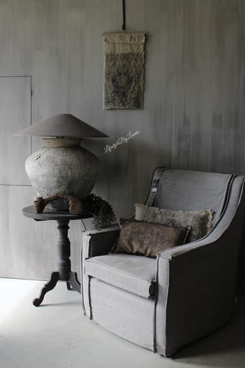 Shabby kussen met kelim opdruk Brown, Ophalen of Verzenden, Nieuw