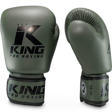 King Pro Boxing Bokshandschoenen Military KPB/BGVL 3 Leder, Ophalen of Verzenden, Nieuw
