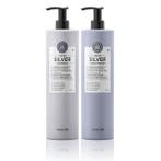 Maria Nila Sheer Silver Care Set XL - 2x1000ml, Ophalen of Verzenden, Nieuw, Shampoo of Conditioner