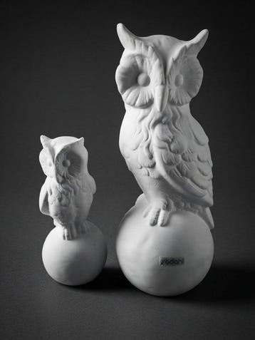 Södahl - Beeldje - Södahl Ceramic Owl Figurines (2) -