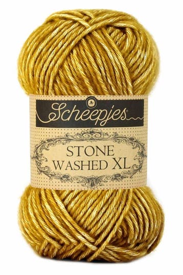 Scheepjes Stone Washed XL - 849 Yellow Jasper - Katoen-mix, Ophalen of Verzenden, Nieuw
