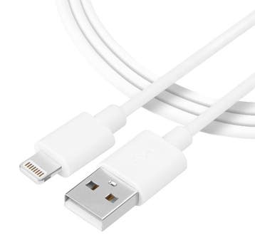 Lightning naar USB kabel iPhone / iPad 2 meter wit, Verzenden, Nieuw