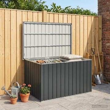 vidaXL Tuinbox 149x99x93 cm antraciet, Verzenden, Nieuw
