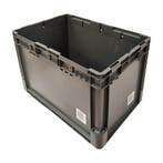Stapelbak, 600x400x400 mm, euronorm, grijs kunststof,, Doe-het-zelf en Verbouw, Kratten en Dozen, Gebruikt, 40 tot 60 cm, 50 tot 75 cm