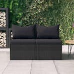 Banken Poly Rattan Zwart | Laatste Stuk!, Tuin en Terras, Ophalen of Verzenden, Nieuw, Rotan, Schommelbank