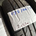2 x Continental PremiumContact 2 175-65-15 Zomerbanden 5,5mm, Gebruikt, 15 inch, 175 mm, Ophalen of Verzenden