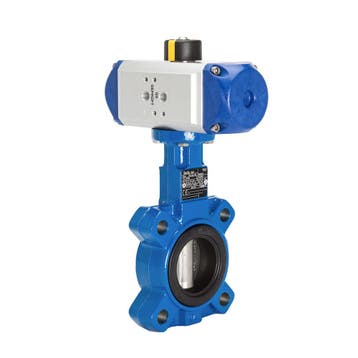 DN80 (3 inch) Lug Pneumatische Vlinderklep GGG40-RVS-EPDM, Verzenden, Nieuw