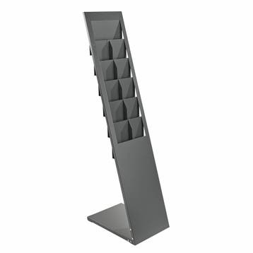 Donkergrijze Brochurehouder / Folderhouder - 6 x A4 - Ty...