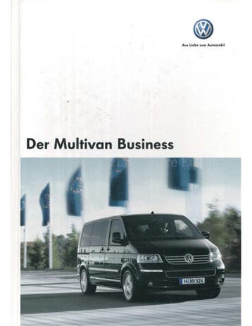 2005 VOLKSWAGEN MULTIVAN HARDCOVER BROCHURE DUITS, Nieuw, Volkswagen, Author