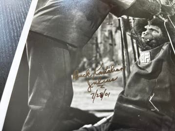 Planet of the Apes foto - Gesigneerd door Julius the Jailer, Ophalen of Verzenden, Nieuw, Film, Foto of Kaart