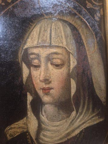 Spanish school (XVIII) - Virgin Mary (Mater Dolorosa) – Oil