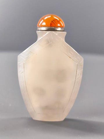 China – Qing-dynastie Agaat / chalcedoon doorschijnend