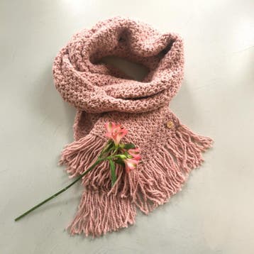 Haakpatroon Rechte Julia Sjaal met franjes – Handmadejolie, Ophalen of Verzenden, Nieuw