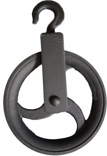 220 Mm Diameter Wiel hijshaak - Katrol Met Haak - Decoratie, Ophalen of Verzenden, Nieuw