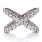 Zonder minimumprijs - Ring - 14 karaat Witgoud - 2.62ct. tw., Nieuw