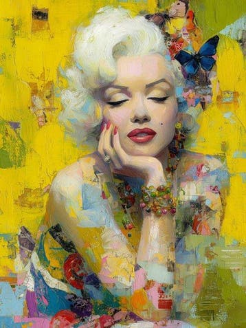 Canvas Fit - Alberto Ricardo - Sueño Dorado de Marilyn, Nieuw