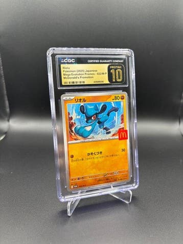Pokémon - 1 Graded card - Riolu 022/M-P McDonalds promo -, Nieuw