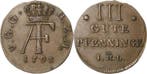 3 Gute Pfennig 1793, Mecklenburg-strelitz Adolf Friedrich..., Verzenden