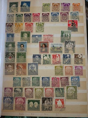Wereld - 3 stockboeken met verschillende landen Europe, Gestempeld