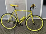 Duell Geel / Single speed / maat 57 / racefiets, Ophalen, Gebruikt