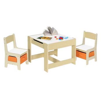 Houten Kindertafel met 2 Stoelen Set, Verzenden, Nieuw