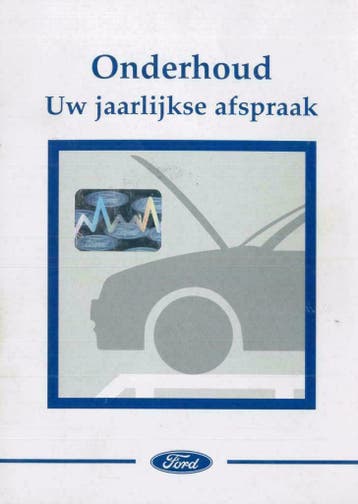 1998 Ford Fiesta Serviceboekje Nederlands, Verzenden