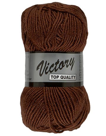 Lammy Yarns Victory - 110 Chocolade - Zijdeglans Acrylgare, Ophalen of Verzenden, Nieuw