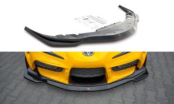 Voorspoiler V.1 Toyota Supra MK5 Maxton Glans Zwart, Ophalen of Verzenden, Nieuw