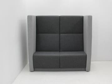 Treinbank hoog - 146x156x84cm(hxbxd) - antraciet/lichtgrijs, Zakelijke goederen, Kantoor en Winkelinrichting | Kantoormeubilair en Inrichting