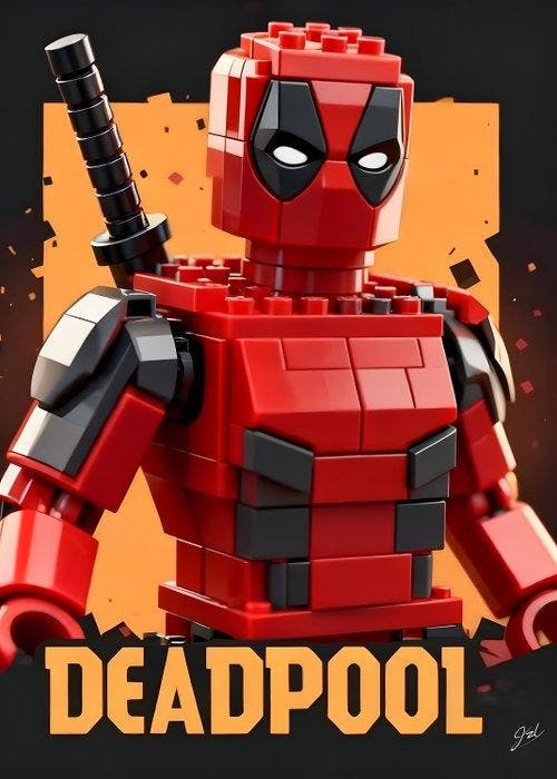 JZL - [BRICK LEGENDS] “Deadpool – Red Chaos Unleashed” [XL, Kinderen en Baby's, Speelgoed | Duplo en Lego