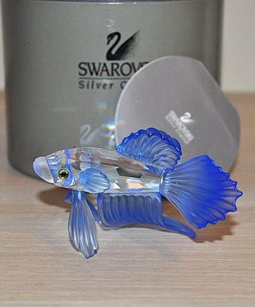 Swarovski - Figuur - Siamese fighting fish blue - 236718 -
